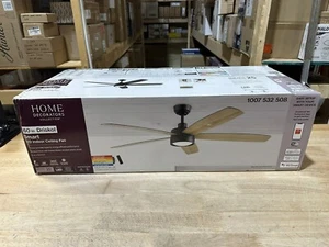 HDC Driskol 60” White Color Changing LED Matte Black Smart Ceiling Fan - Picture 1 of 3