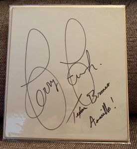 Terry Funk Shikishi Art Board BOLD Signed Autographed Wrestling Inscription - Picture 1 of 1