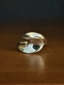Vintage Sterlingsilber - MID-CENTURY MODERN Ring konkave Welle Größe 4,5 - 2 g - Bild 1 von 10