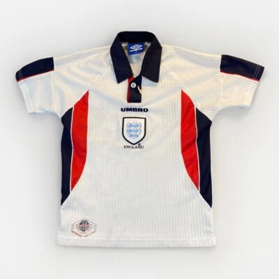 1998 England Home Football Soccer Jersey Shirt VINTAGE UMBRO Youth  XL 158 90’s - Image 1 of 4
