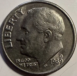 1989 D Roosevelt Dime Extremely Fine Condition - Picture 1 of 11