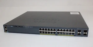 CISCO WS-C2960X-24PS-L 24-Port Gigabit PoE+ Switch ios-15.2 TESTED 2960X-24PS-L - Picture 1 of 3