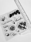 Clear silicone  Stamps Flowers Scrapbooking Album Card making embelishments 
