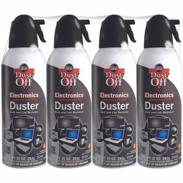 Dust-Off DPSXL4A 10oz Compressed Air Electronics Dusters Pack of 4