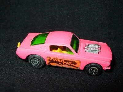 Vintage LESNEY Matchbox #8 - Superfast WILDCAT DRAGSTER - Pink, Black Base - Image 1 of 4