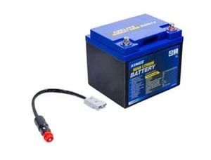 Kings 12V 60Ah Lithium LiFePO4 Battery + Quick-Connect to Cigarette Plug Adapter - Picture 1 of 11