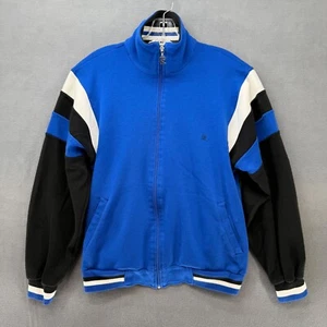 Vintage Pierre Cardin Track Jacket Mens Medium Blue Sweater Leisure 90s - Picture 1 of 14