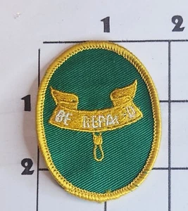 Be Prepared Patch BSA Boy Scouts America Green Oval Embroidered Yellow - Picture 1 of 1