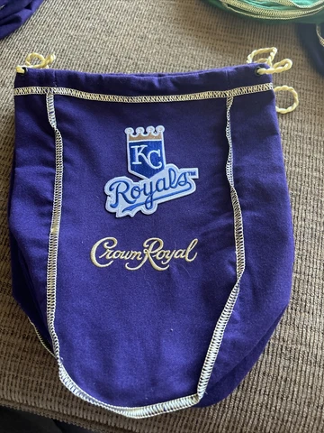 MLB Kansas City Royals Logo’d CROWN ROYAL BAGS 1 Liter 9x7 Cover