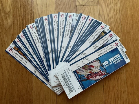 2017 Minnesota Twins Full Ticket Stub- Pick One Cover