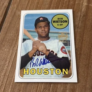 2001 TOPPS ARCHIVES AUTOGRAPHS BOB WATSON ON CARD AUTO SHORT PRINT #TAA120  - Picture 1 of 2