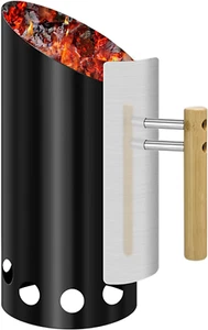 Charcoal Chimney Starter Double Enameled Large Capacity Chimney Starter Chimney - Picture 1 of 1