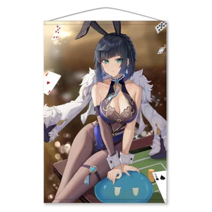 Genshin Impact Yelan Casino Bunny Girl Tapestry Wall Scroll B2 20 in x 28 in - Picture 1 of 1