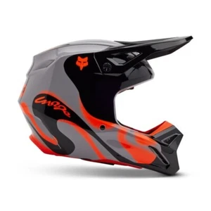 FOX RACING V1 MX MOTOCROSS HELMET EMOTION STEEL GREY 2025 ADULT SIZE MEDIUM - Picture 1 of 3