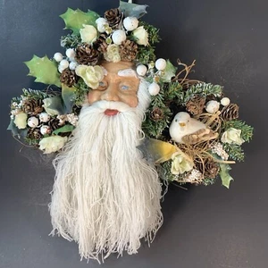 Christmas Door Wall Tree Wreath Hanging Santa Pendant Grape Vine Xmas Decoration - Picture 1 of 14
