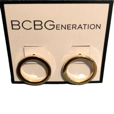 Pendientes de aro BCBGeneration tono dorado, nuevos Foto 1 de 4