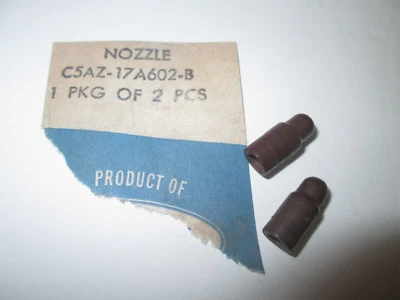 NOS 65 Mustang Falcon Comet T-Bird Ford Mercury Rubber Windshield Washer Nozzles - Image 1 of 4