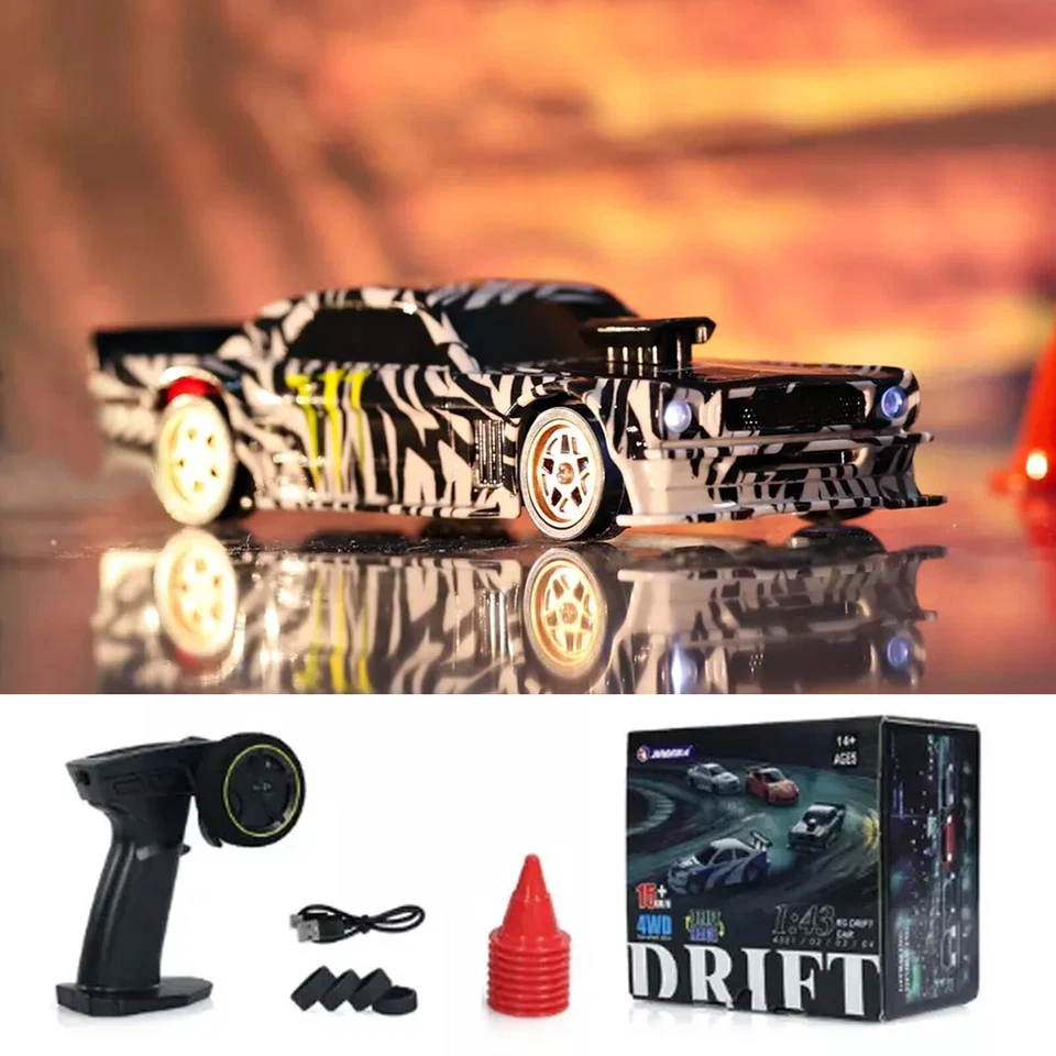 1/43 Racing Drift Car 4WD RC Auto 2,4G Ready to GO Ferngesteuertes Auto Fahrzeug - Bild 1 von 4