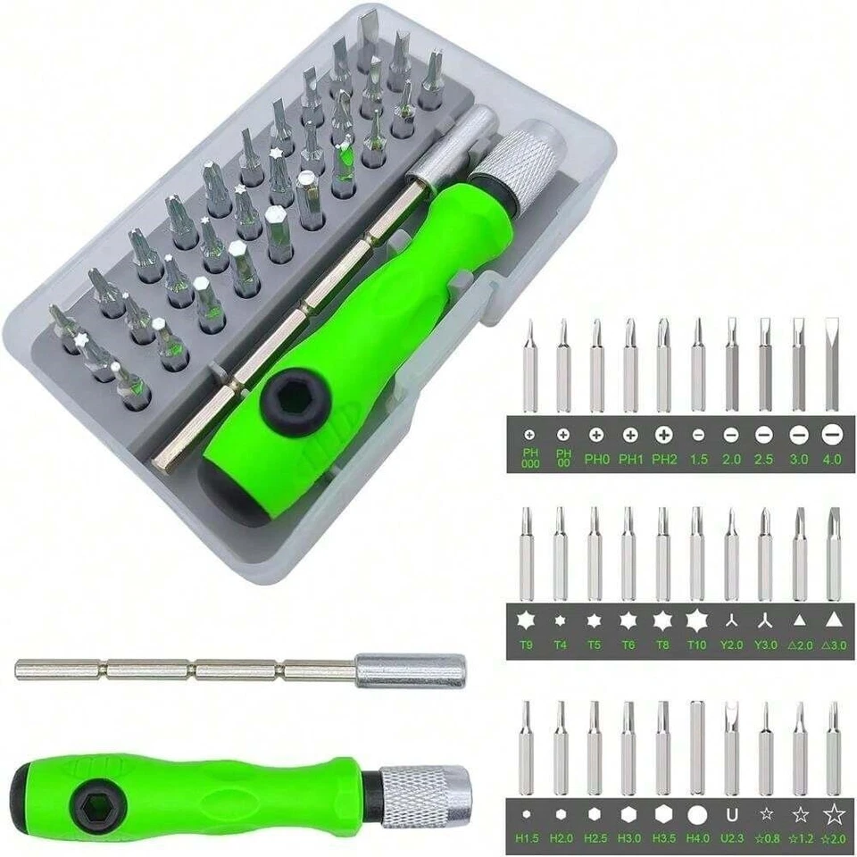 Precision Screwdriver Set 32 in 1 mini magnetic Screwdriver Set maintenance Kit - Image 1 of 4