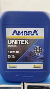 AMBRA UNITEK 10W40 OLIO MOTORE AGRICOLTURA SEMI SINTETICO PER TRATTORI NEW HOLLA - Foto 1 di 1