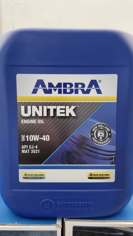 AMBRA PETRONAS AMBRA UNITEK 10W40 OLIO MOTORE AGRICOLTURA SEMI SINTETICO PER TRATTORI NEW HOLLA
