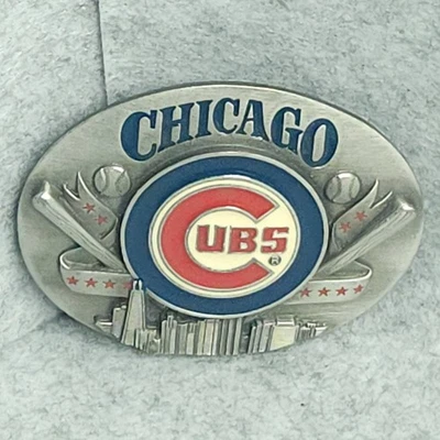 1994 Chicago Cubs Solid Pewter Belt Buckle Siskiyou MLB Limited Edition #1722 - Image 1 of 4