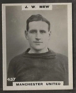 PINNACE FOOTBALL-DOUBLE FRAME BACK-#0437- MANCHESTER UNITED - J. W. MEW  - Picture 1 of 2