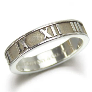 TIFFANY&Co. USATO Anello Atlas US 6 Argento925 3,2g Argento Stretto - Foto 1 di 8