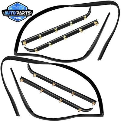 6x Window Sweep & Run Channel Weatherstrip Kit for Ford Bronco F-150 F-250 F-350 - Imagem 1 de 4