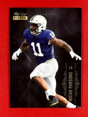 2021 Wild Card Matte Retail - Micah Parsons #MBC-18 Black - Image 1 of 2