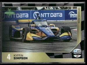 2025 Parkside IndyCar Collection #4b Kyffin Simpson Checkered Flag - Picture 1 of 2