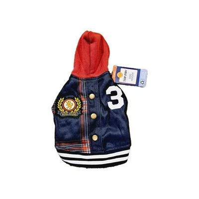 Top Paw Dog Comfort Sweater Vest Navy Crest Hoodie  - Image 1 of 3