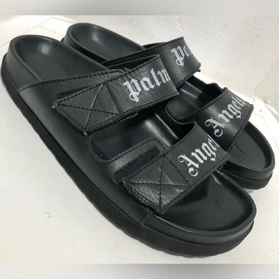 Palm Angels Black Double Strap Sandals Size EUR 39 USL 8.5 to 9 Made Italy - Image 1 of 4