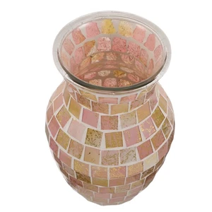 Glass Vase: Colorful Decorative Flower Holder - Modern Table Setting Decor For - Picture 1 of 12