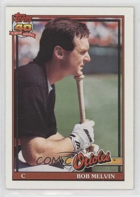 1991 Topps Bob Melvin #249 - Image 1 of 2
