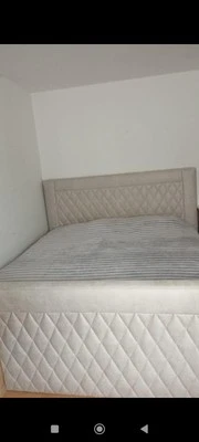 Boxspringbett Echte Leder 180x200 Mit Zwei Matratzen H2 Und H3  - Bild 1 von 4