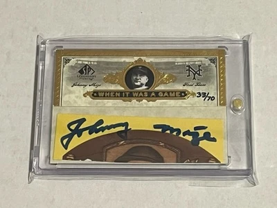 2006 SP Legendary Cuts Johnny Mize Auto - #’d 33/70 - Image 1 of 2
