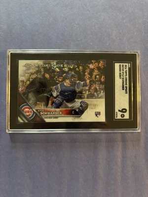 2016 TOPPS CHROME UPDATE BASEBALL KYLE SCHWARBER #HMT49 (SGC 9) ROOKIE DEBUT - Image 1 of 2