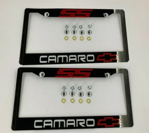 Marco de matrícula FİTS CAMARO RS 2 piezas CUBIERTA DE MARCO DE LICENCIA delantero y trasero ENVÍO RÁPIDO - Imagen 1 de 6