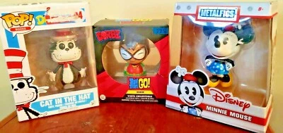 SEALED Lot of (3) 2017 Figures: Dr. Seuss, Robin & Minnie Mouse - POP! + DORBZ+ - Image 1 of 4