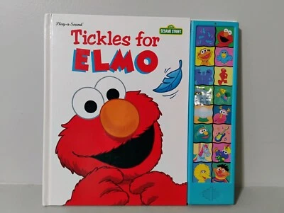 Vintage 1997 Sesame Street Tickles For Elmo Play A Sound Book WORKS - Image 1 of 4