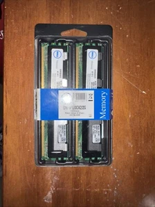 DELL SNP9F030CK2/2GWS Memory Module Upgrade Kit (2x1GB) 667MHz. 3B-25 - Picture 1 of 1
