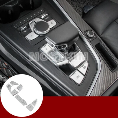 Cubierta de botón multimedia caja de cambios consola central interior para Audi A4 B9 2016-2021 Foto 1 de 4