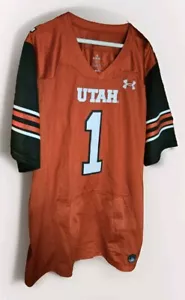 Utah Utes Under Armour Herren # 1 Rot Replica Fußball Trikot Größe XL Neu mit Etikett - Bild 1 von 7