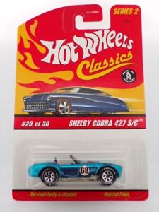 Hot Wheels Classics Series 2 Shelby Cobra 427 S/C ~ 20/30 ~ Opening Hood