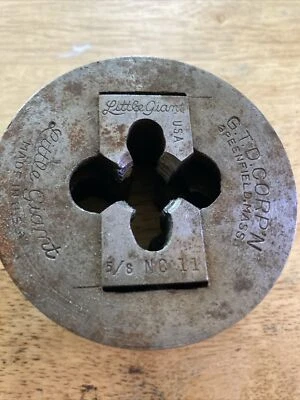 5/8" NC 11 Little Giant Pipe Threader Die Head 2 3/4" USA 1D - Image 1 of 4