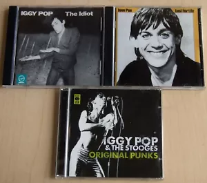 Iggy Pop 3×CD bundle – The Idiot / Lust For Life / & The Stooges: Original Punks - Foto 1 di 12