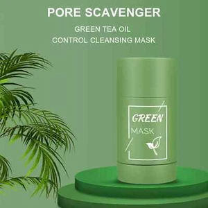 Green Tea Clay Cleansing Mask Stick Facial Deep Purifying Blackhead Acne Remover - Picture 1 of 3