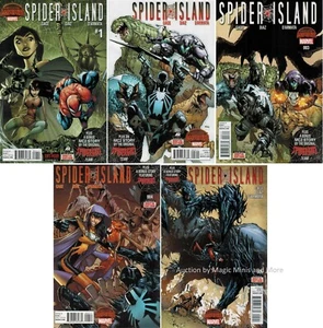 SPIDER ISLAND (2015) #1 2 3 4 5 Comic Set Secret Wars Queen 1st print Venom - Picture 1 of 1