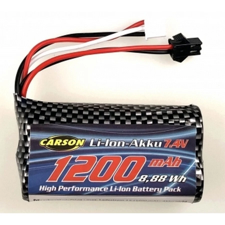 Carson 608237 7,4V/1200mAh LiION Akku : 404219/20 JST 500608237 - Bild 1 von 1